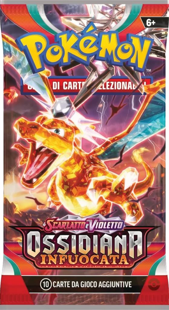 pokemon ossidiana infuocata pack ita