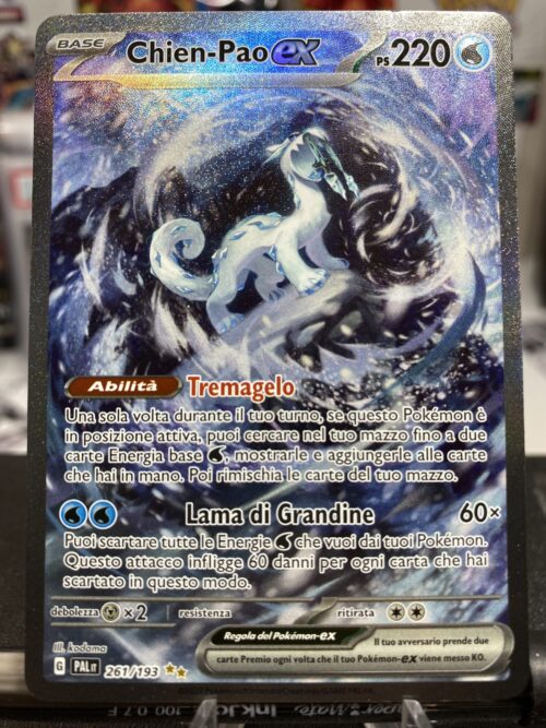 pokemon chien pao ex 261 evoluzioni di paldea carta singola ita