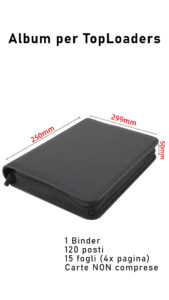 binder top loaders 120 posti black