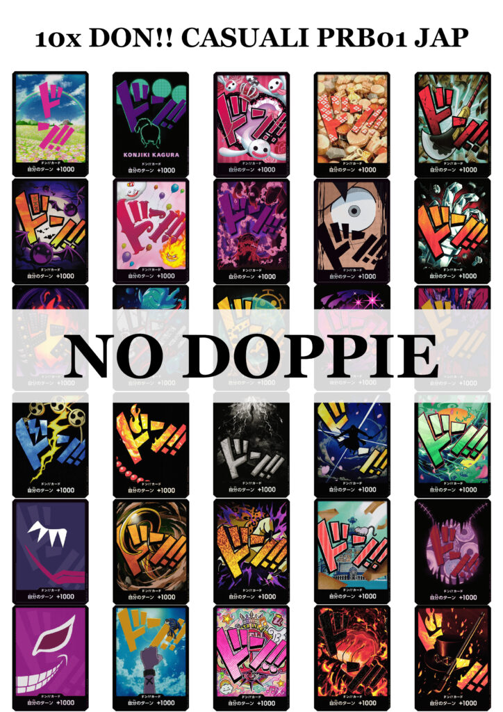 one piece set 10 don prb01 cards jap