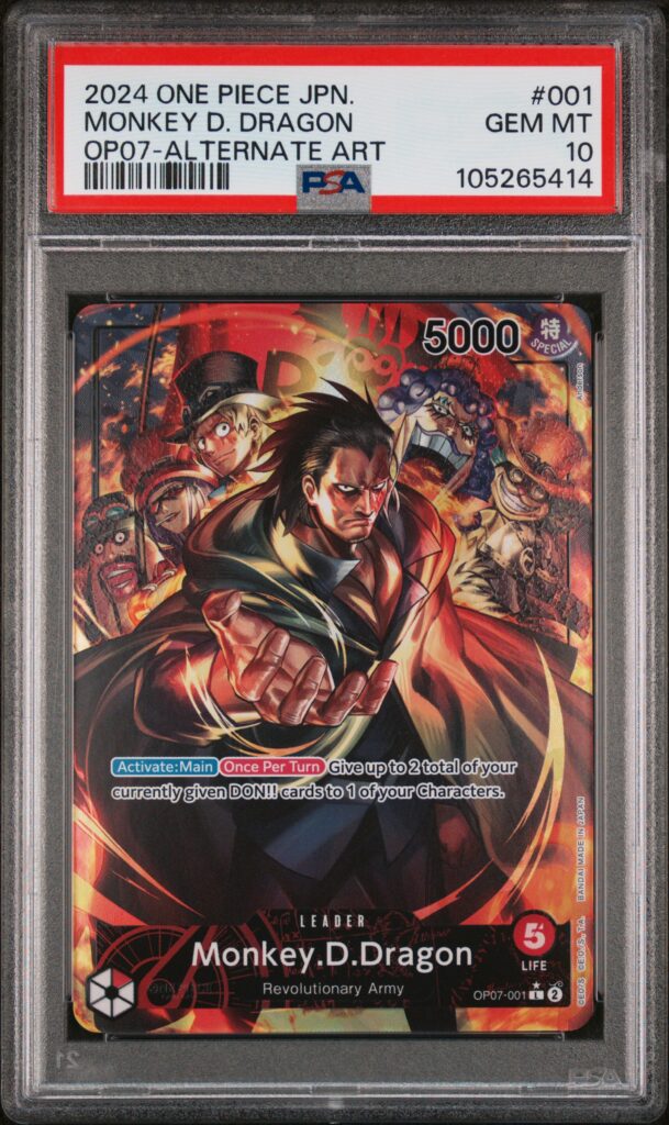 one piece dragon leader alt op07-001 psa 10 eng