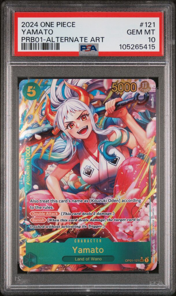 one piece yamato sec alt prb01 op01-121 psa 10 eng