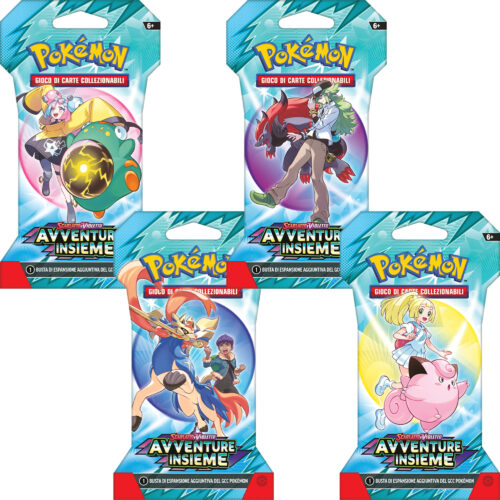 pokemon avventure insieme double sleeve full artwork ita