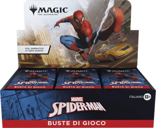 magic spiderman box and pack ita